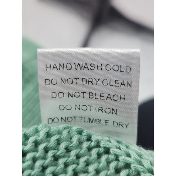 Davi& Dani Knit Sweater Womens M Crochet Arms Cottagecore Fairygarden Side Split - Picture 9 of 9